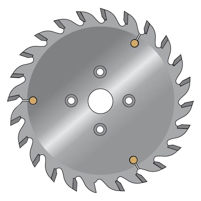 170mm Edgebander End Snip Cutting Blades (193354) Leuco