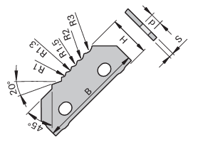 Multiprofile Scraper Knife Edgebander Parts - Leuco