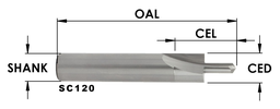 [SC110] 7/16" Wood Screw Slot Router Bits